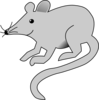 Simple Gray Mouse Clip Art